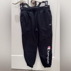 Champion Black Joggers with Logo